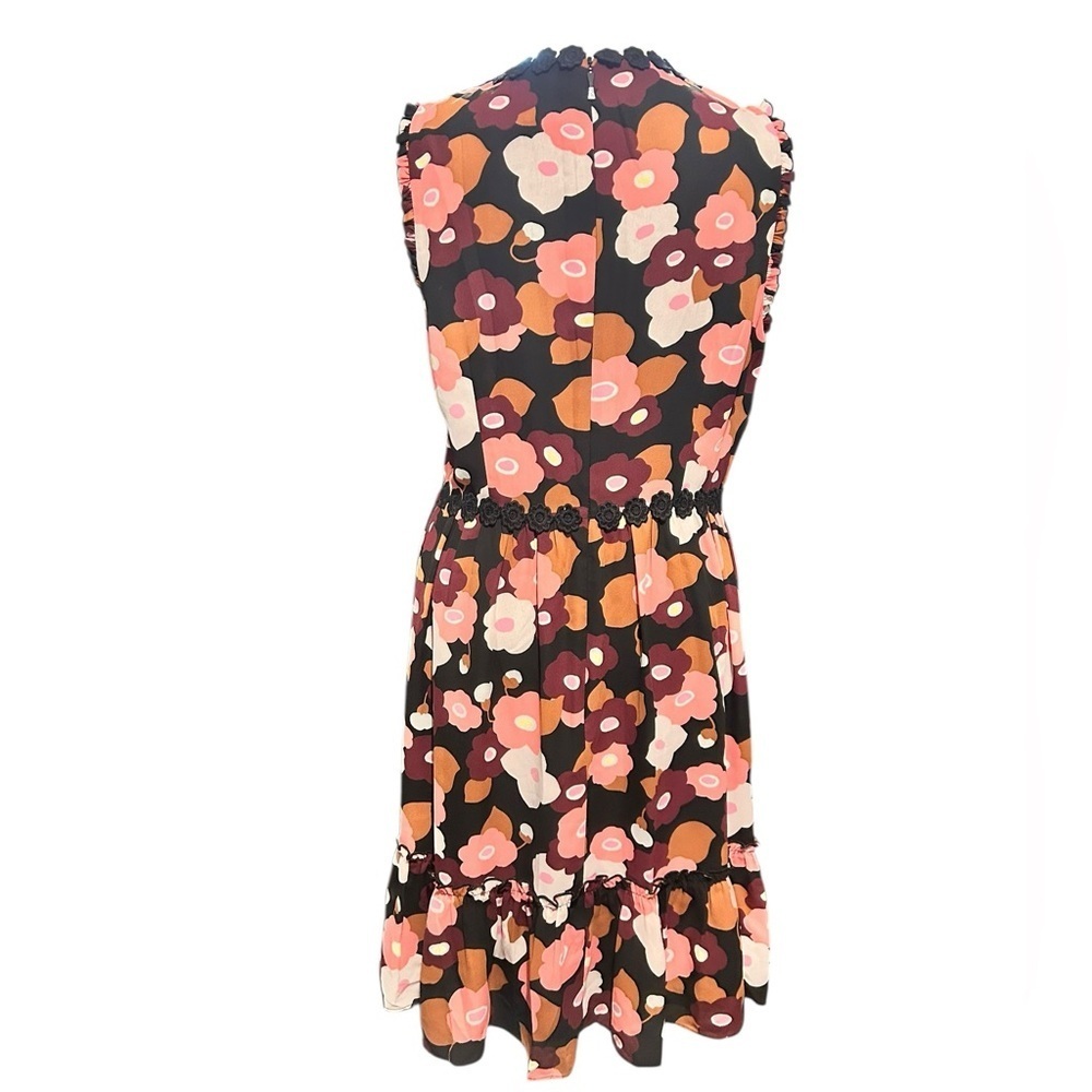 Kate Spade Blooming Floral Mini Dress Tiered Ruffles Sleeveless Size 8 NWOT - Picture 8 of 10